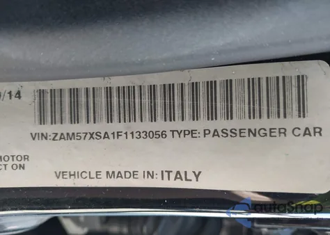 2015 Maserati Ghibli z USA, uszkodzony, nr VIN ZAM57XSA1F1133056